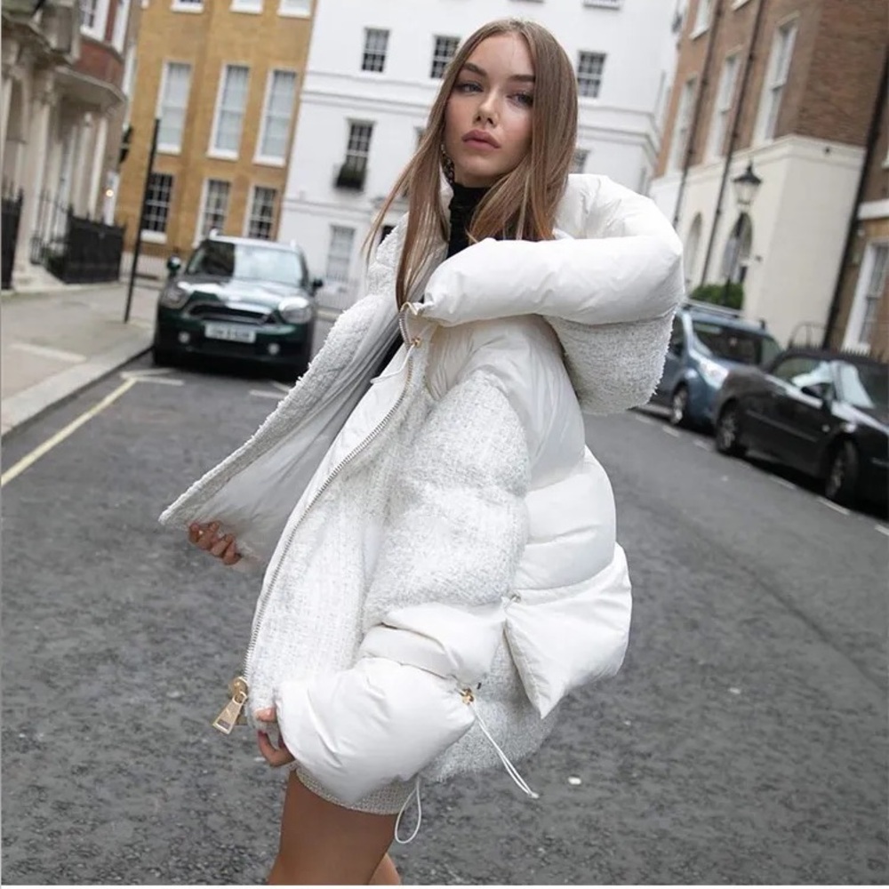 ☁️ Authentic Nicole Benisti Matignon Down Puffer - White - M - Like New